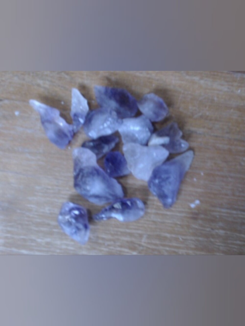 Dark Amethyst Crystal Decorative Accent Stones Broken Point Lot (14)